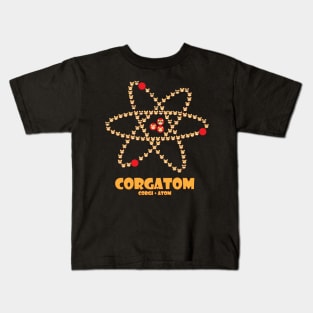 Corgi+Atom, get it? Corgatom? hehehe Kids T-Shirt